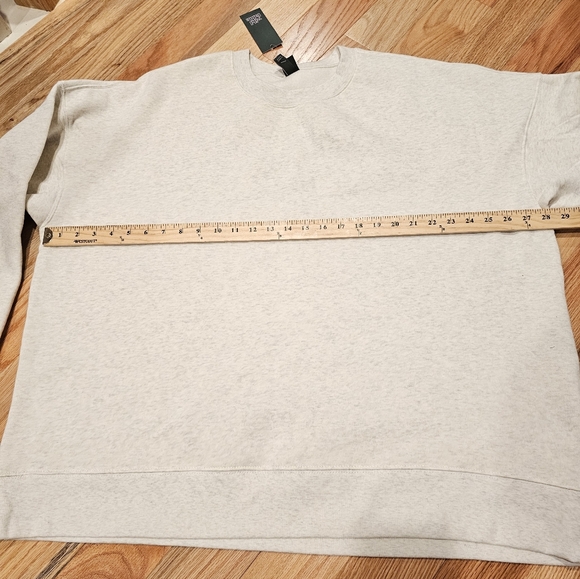 Oversized PulloverSweatshirt, Heather Gray, XXL, NWT - Picture 5 of 7